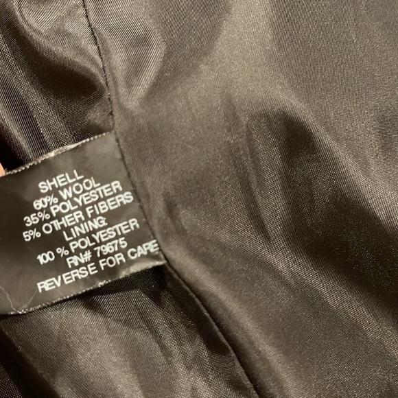 Michael Kors Black Wool Coat Jacket Size 6 - Picture 10 of 11